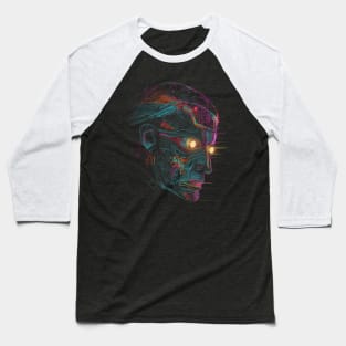 Techno Future - Cyberpunk Dystopia Baseball T-Shirt